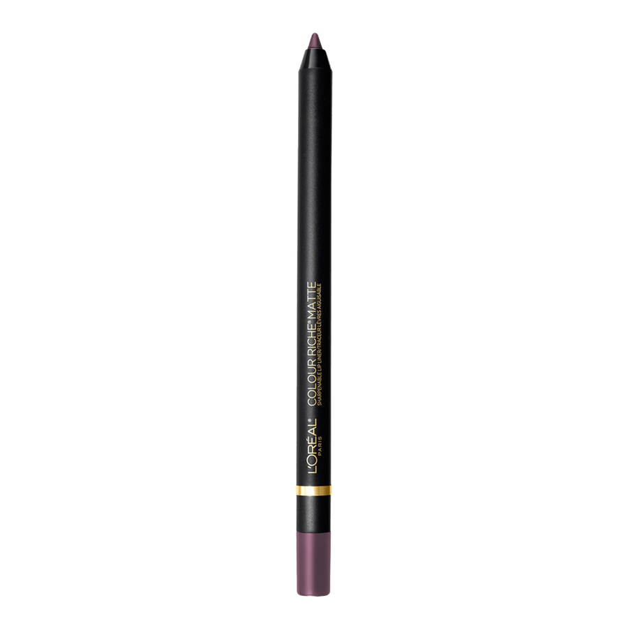 L'Oreal Colour Riche Matte Sharpenable Lip Liner 104 CURIOSITY KILLED THE MATTE, showcasing smooth, matte texture in a pencil