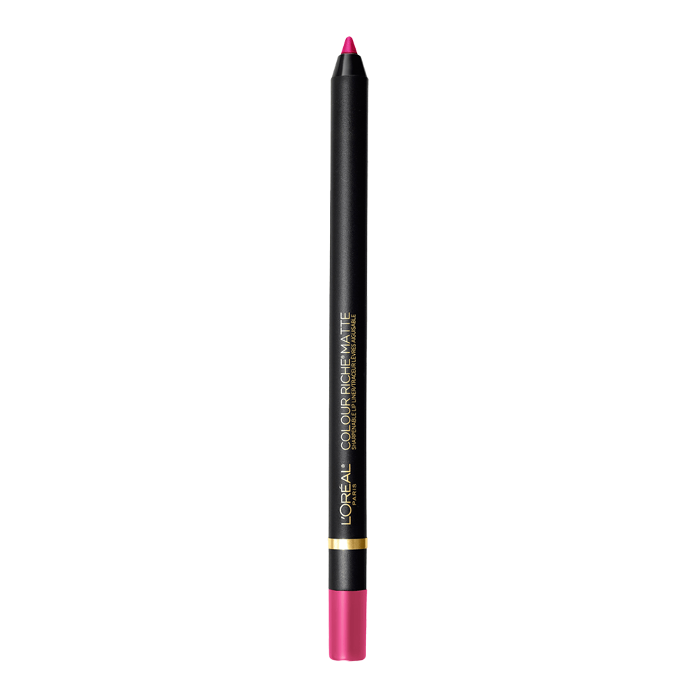 L'Oreal Colour Riche Matte Sharpenable Lip Liner 108 BEST MATTES, showcasing smooth, matte texture in a precise pencil