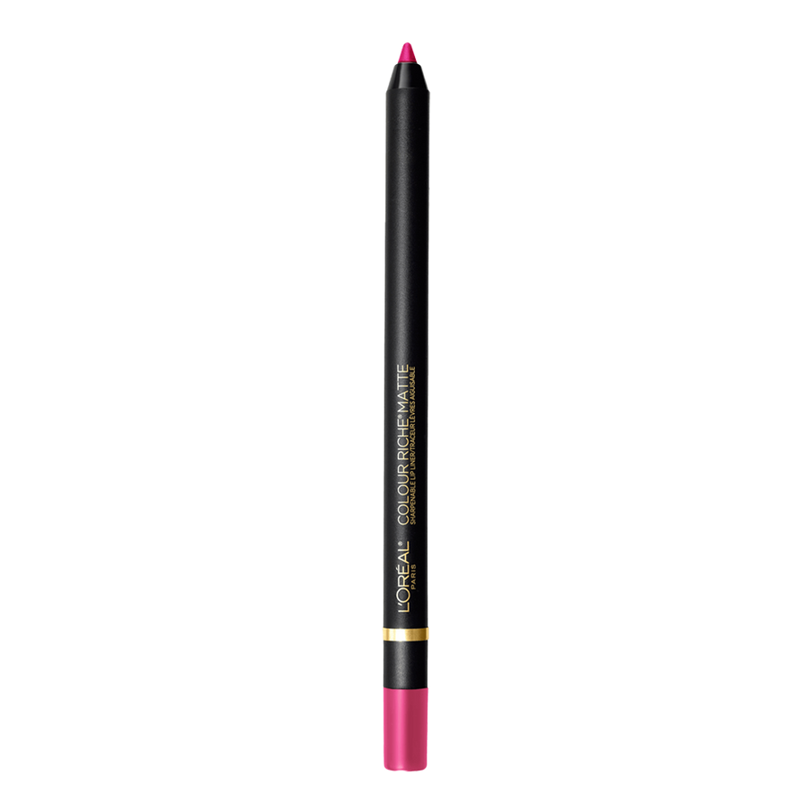 L'Oreal Colour Riche Matte Sharpenable Lip Liner 108 BEST MATTES, showcasing smooth, matte texture in a precise pencil
