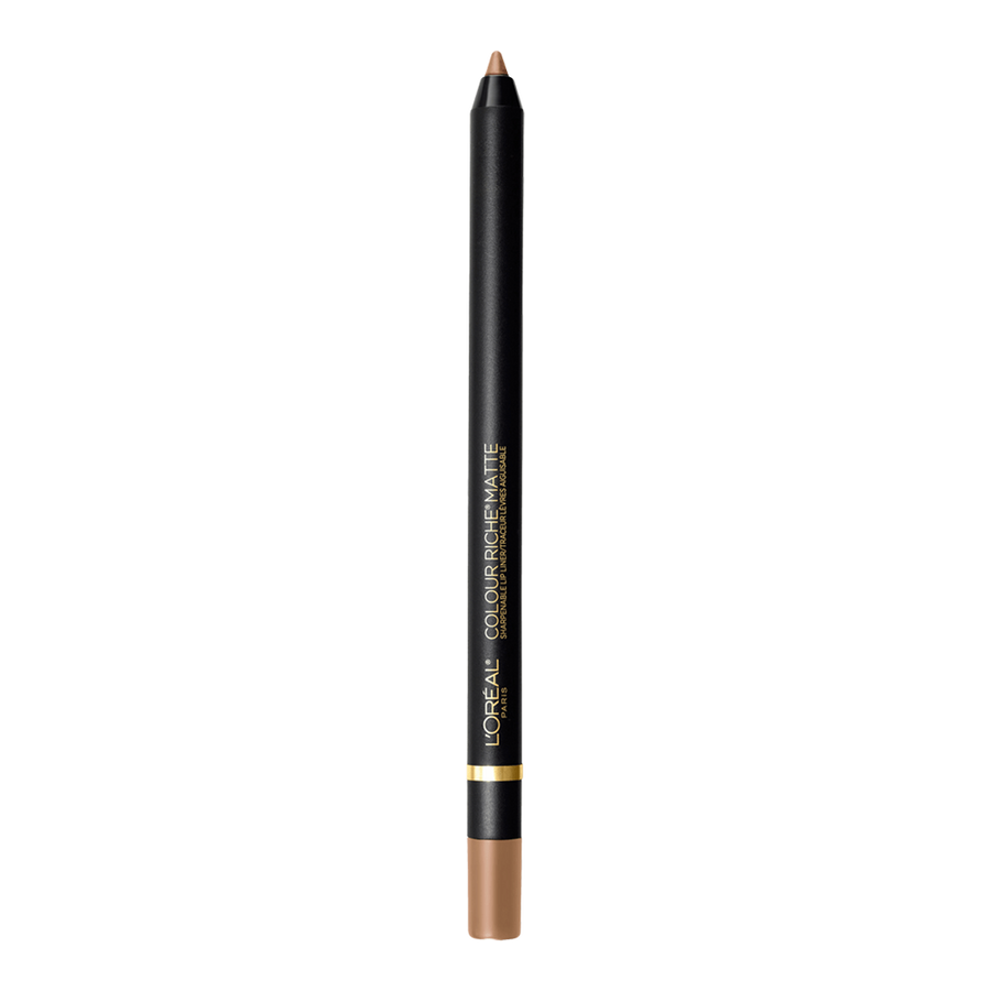 L'Oreal Colour Riche Matte Sharpenable Lip Liner 114 MATTE-ING CALL, showcasing smooth, matte texture in a precise pencil