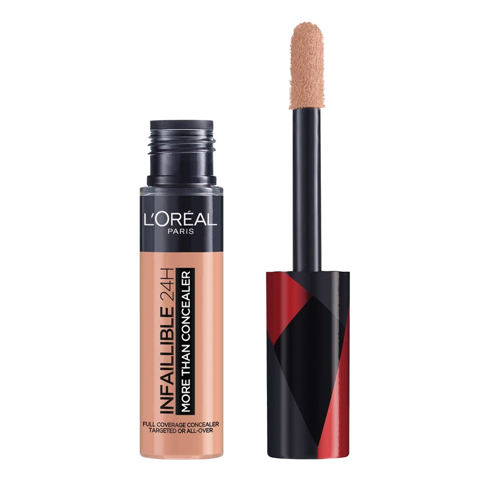 L'Oreal Infallible 24H More Than Concealer 331 LATTE, full coverage concealer for blemishes, dark circles & uneven skin tone