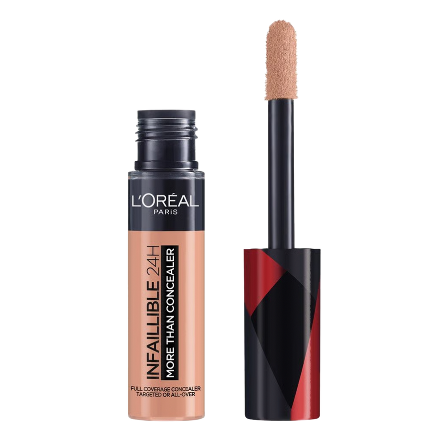 L'Oreal Infallible 24H More Than Concealer 331 LATTE, full coverage concealer for blemishes, dark circles & uneven skin tone