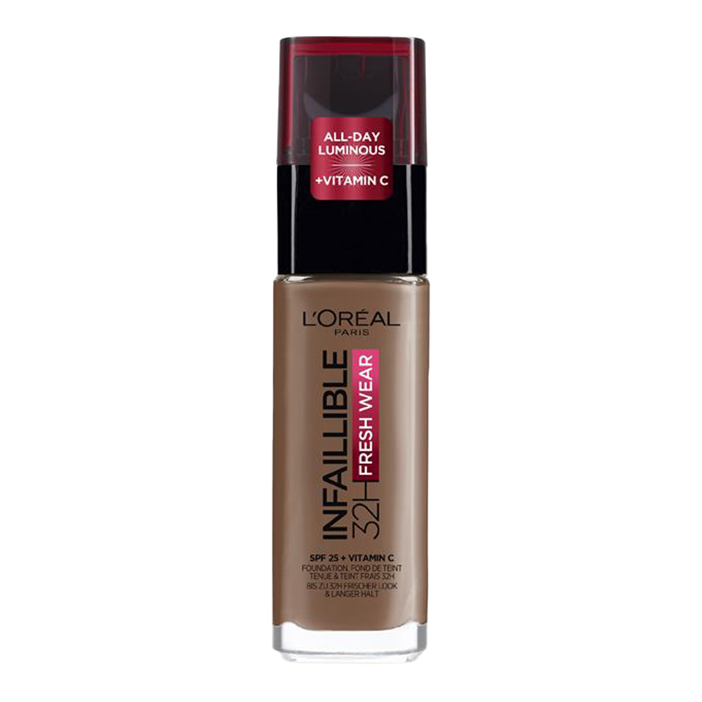 L’Oréal Infallible 32HR Fresh Wear Foundation 365 Deep Golden longwear full coverage satin finish Blush Fiji
