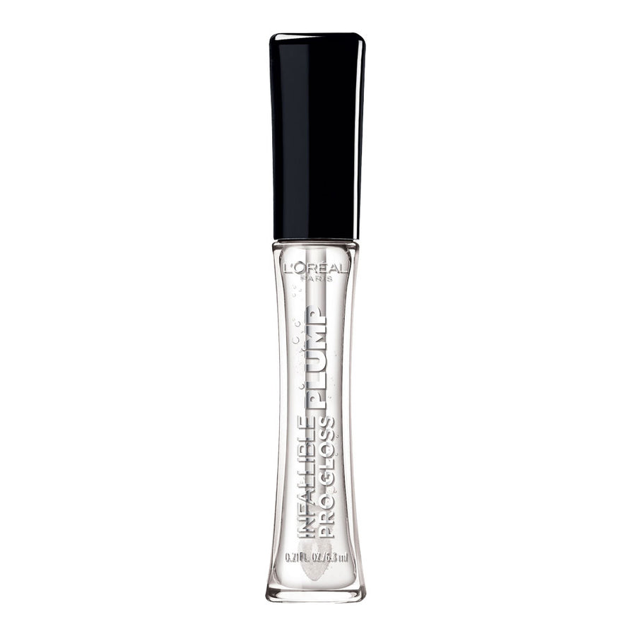 L'Oreal Gloss Plump 600 MIRROR lip gloss delivers fuller-looking lips with high-shine plump and hydrating comfort
