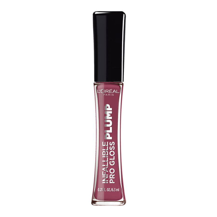 L'Oreal Gloss Plump 608 TRUE BERRY lip gloss delivers fuller-looking lips with high-shine plump and hydrating comfort
