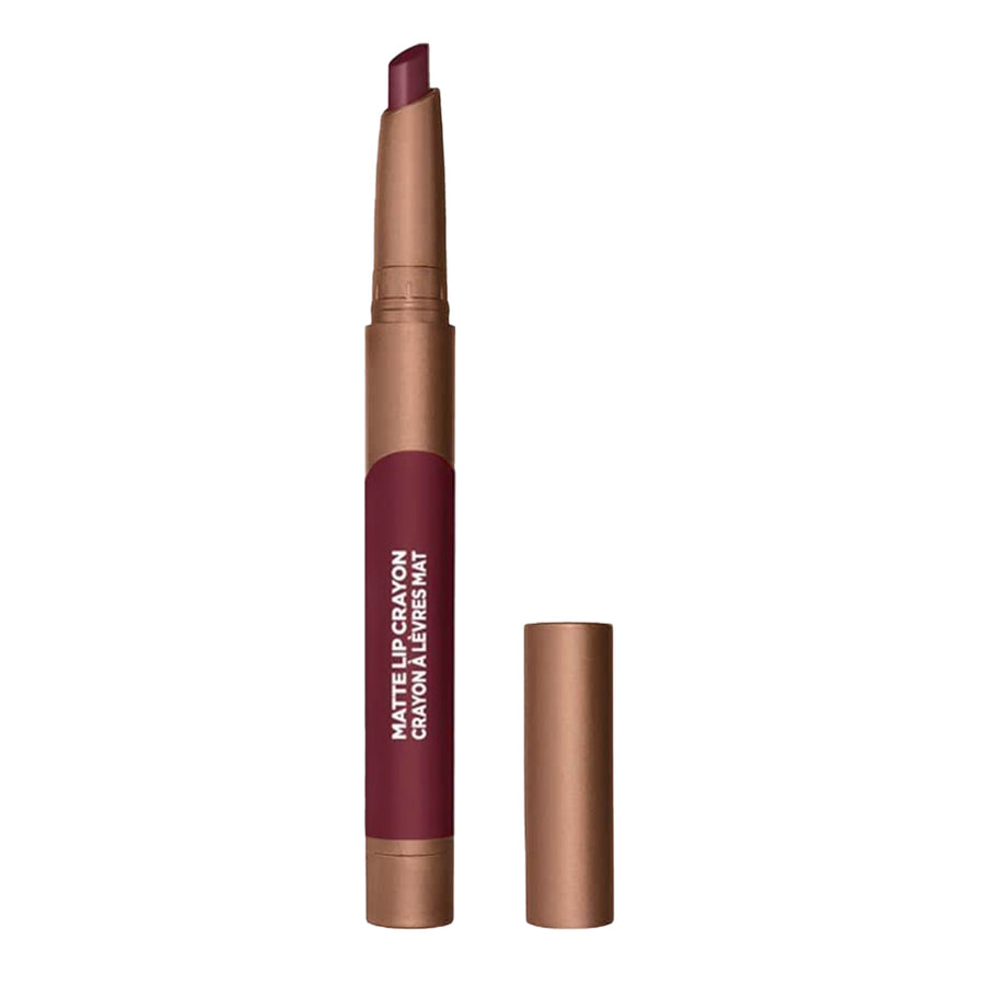 L'Oreal Matte Lip Crayon 517 CHERRYFIC – vibrant cherry-toned matte crayon enriched with Jojoba Oil, smudge-proof and longwear