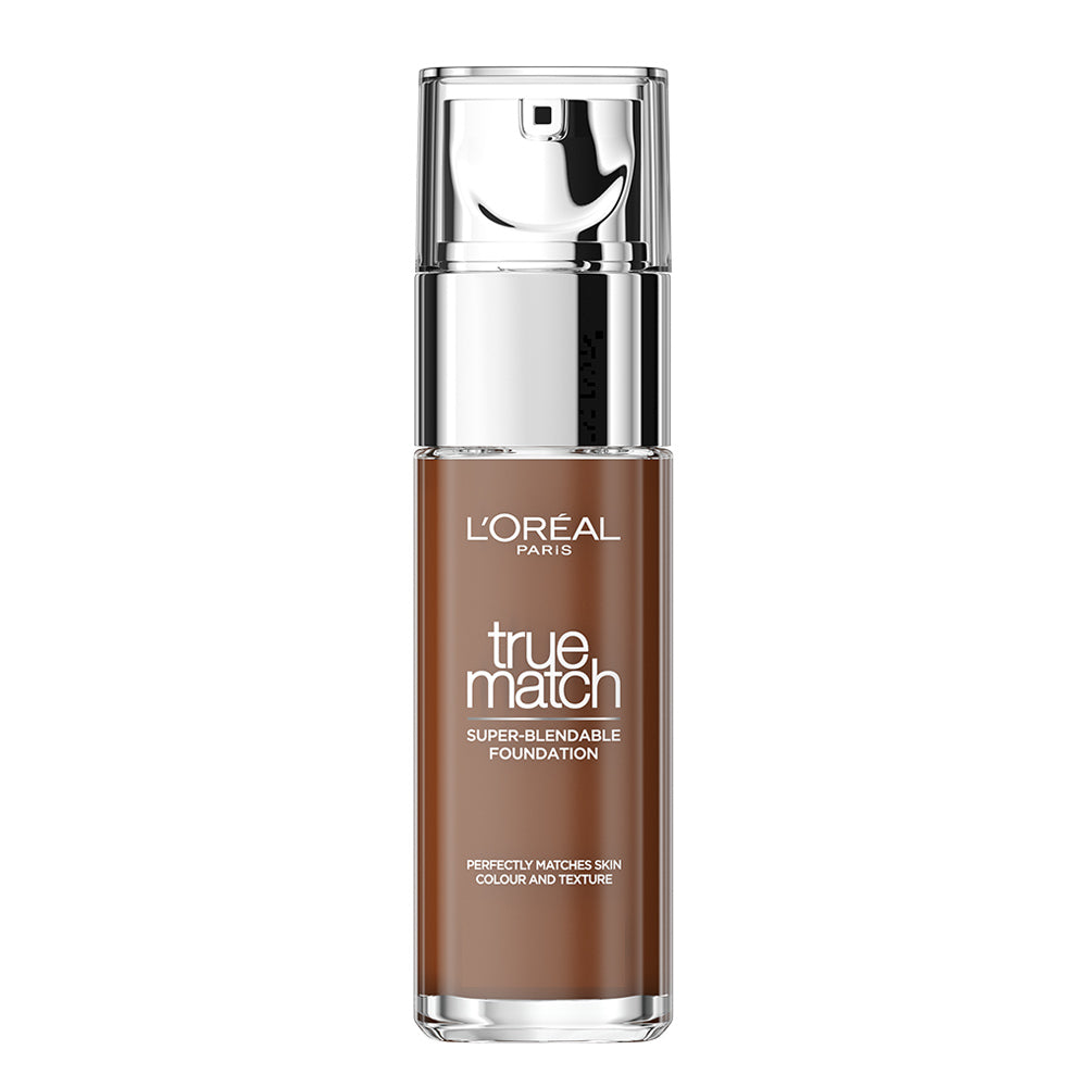 L’Oréal True Match Liquid Foundation 10N Cocoa, breathable, buildable, natural finish; non-comedogenic