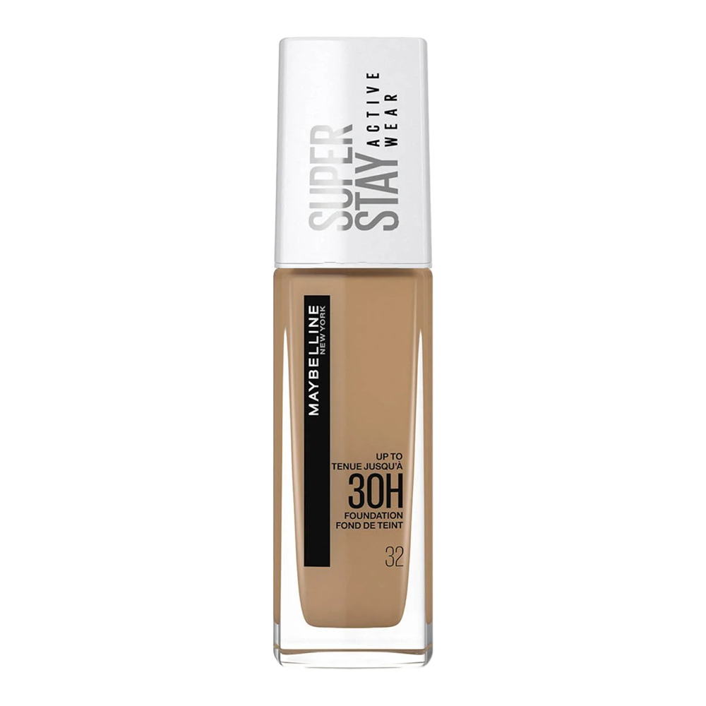 Maybelline Super Stay 30H Foundation 32 GOLDEN – full coverage, matte, oil-free and transfer-resistant makeup
