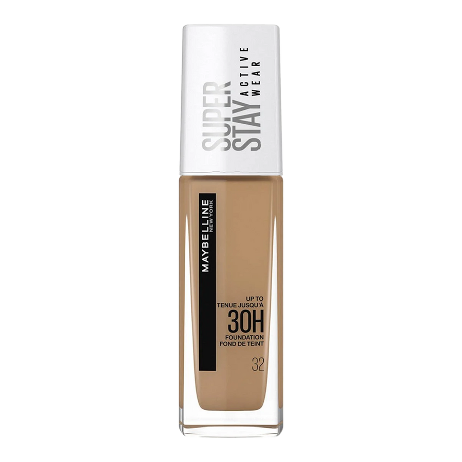 Maybelline Super Stay 30H Foundation 32 GOLDEN – full coverage, matte, oil-free and transfer-resistant makeup

