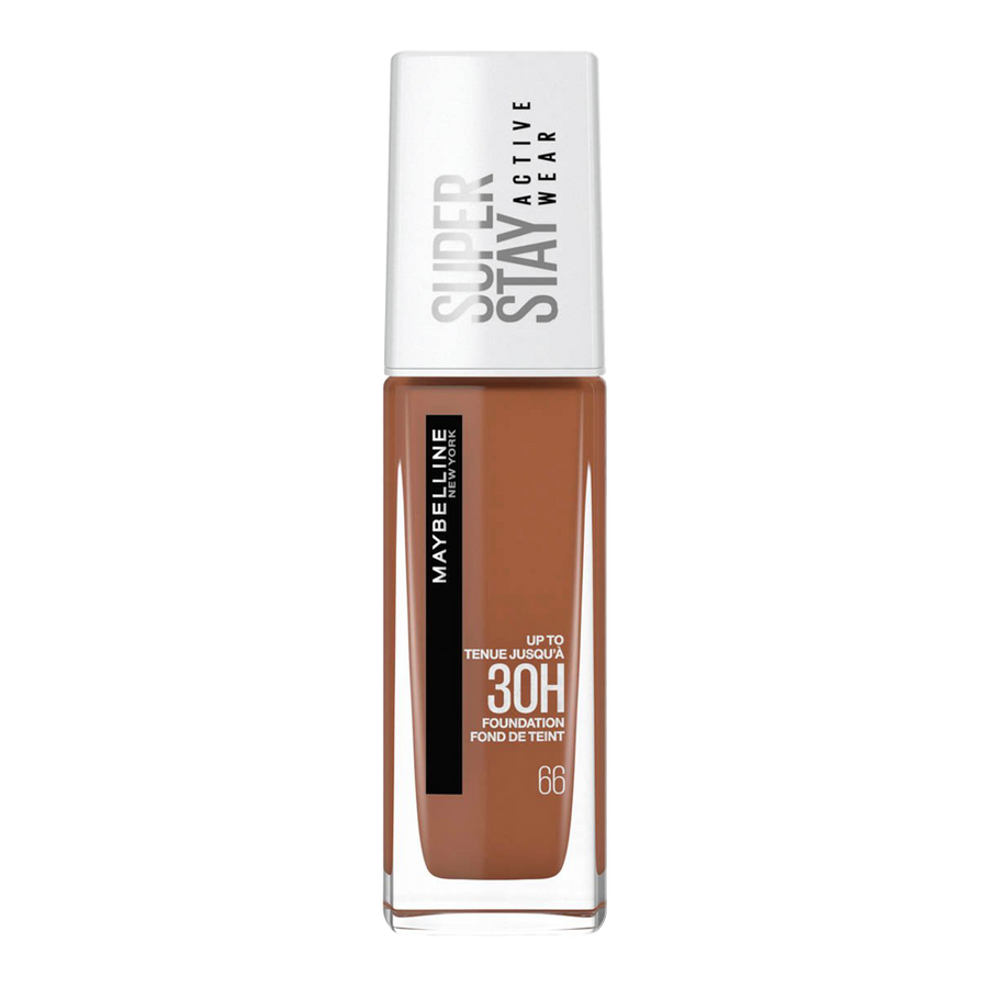 Maybelline Super Stay 30H Foundation 66 HAZELNUT – full coverage, matte, oil-free and transfer-resistant makeup
