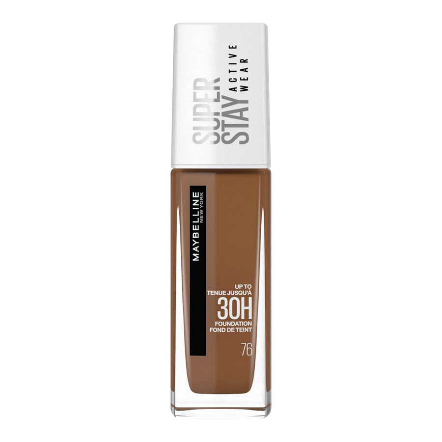 Maybelline Super Stay 30H Foundation 76 TRUFFLE – full coverage, matte, oil-free and transfer-resistant makeup
