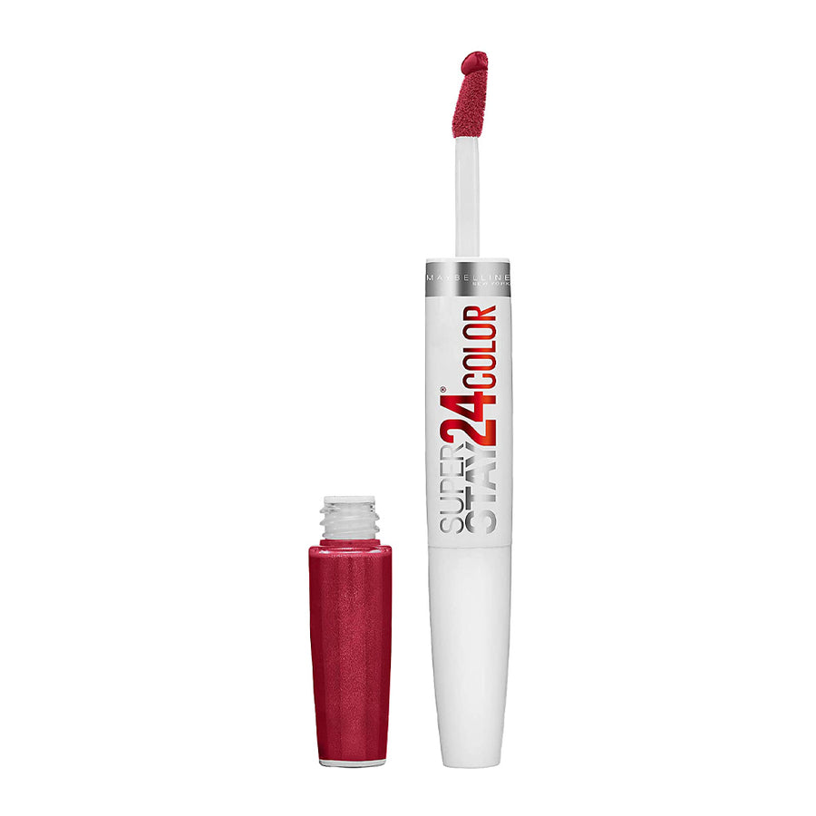 Maybelline Super Stay 24 Color Lipstick in 015 ALL DAY CHERRY – bold longwear lip colour with conditioning balm