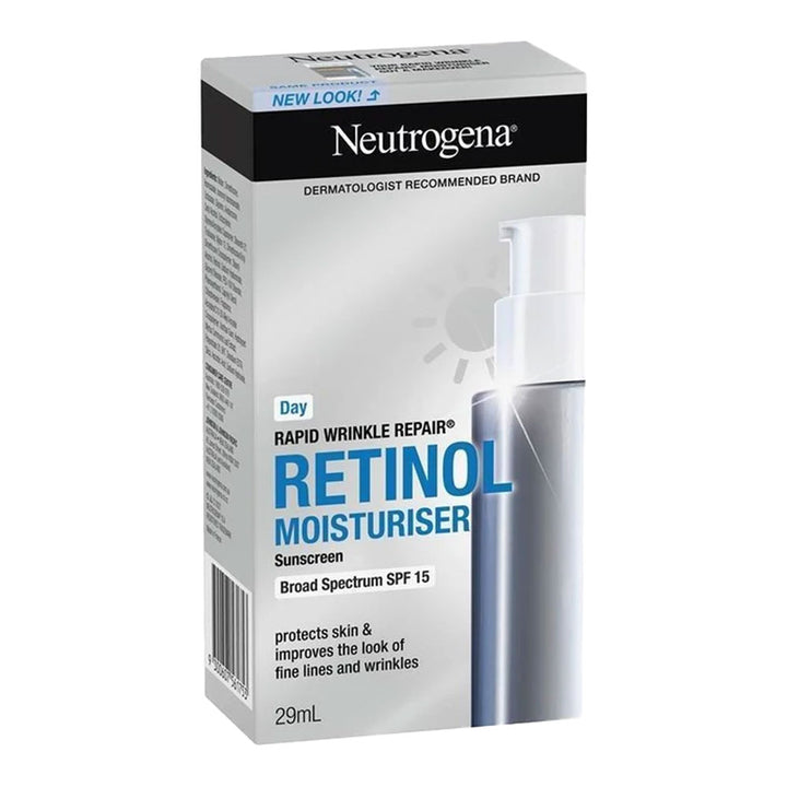 Neutrogena Rapid Wrinkle Repair Retinol Moisturiser SPF 15 smooths wrinkles & protects skin with retinol & SPF 15 sun defence