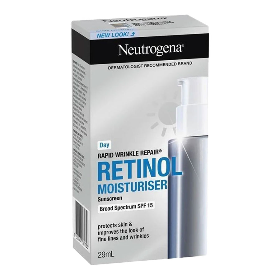 Neutrogena Rapid Wrinkle Repair Retinol Moisturiser SPF 15 smooths wrinkles & protects skin with retinol & SPF 15 sun defence