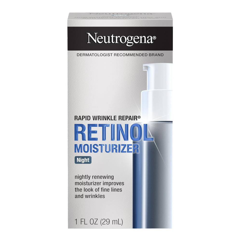 Neutrogena Rapid Wrinkle Repair Night Moisturiser with retinol visibly reduces wrinkles and smooths skin while you sleep