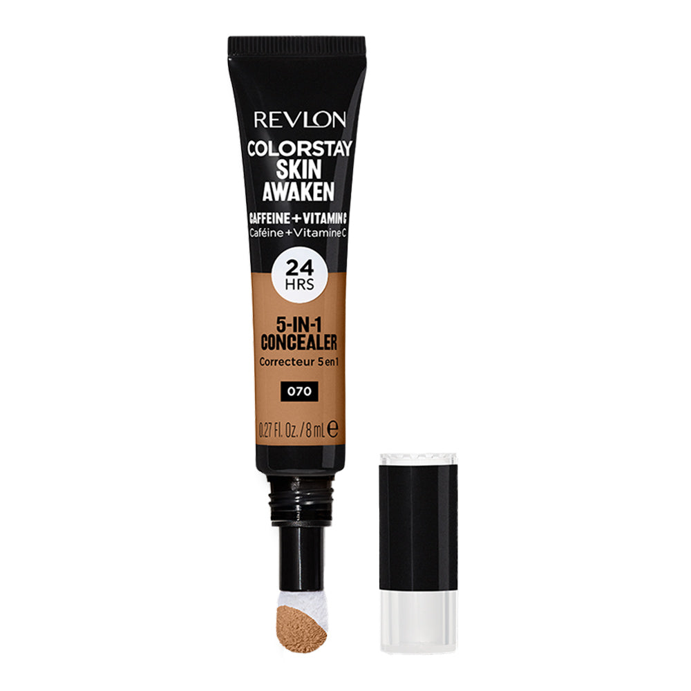 Revlon ColorStay 5-in-1 Concealer 070 Nutmeg with caffeine, vitamin C, 24HR wear and natural skin finish