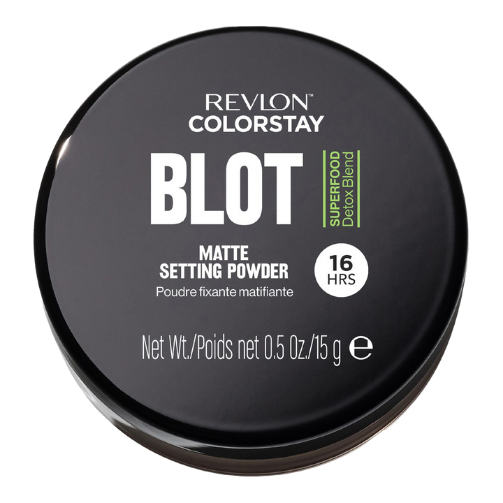 Revlon ColorStay Blot Setting Powder closed compact – longwear mattifying powder with citrus, aloe and broccoli for 16H oil control