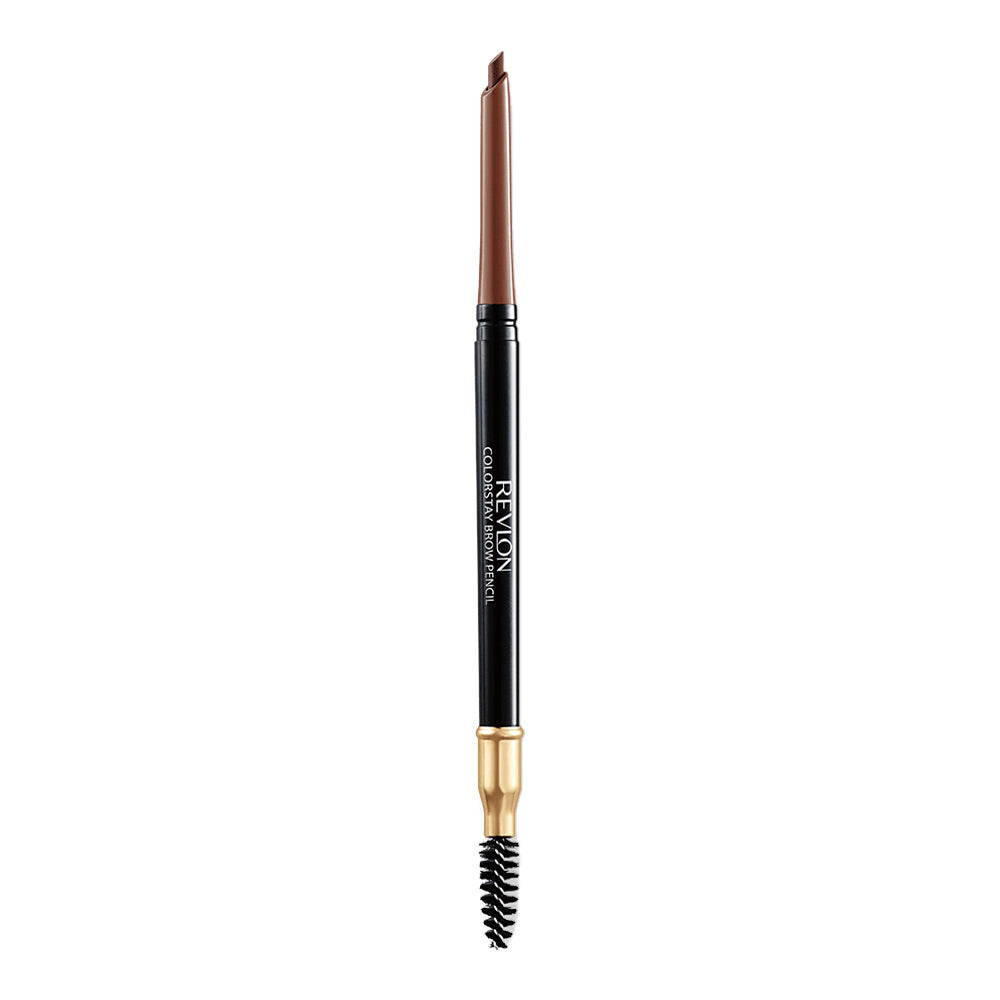 Revlon ColorStay Brow Pencil 210 SOFT BROWN 0.35g – waterproof brow pencil with angled tip, spoolie brush and 24HR wear for natural definition
