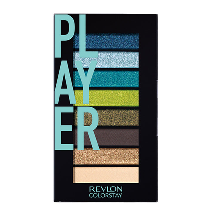 Revlon ColorStay Eye Shadow Palette 910 PLAYER – 8 ultra-pigmented shades, bold payoff, matte & shimmer textures