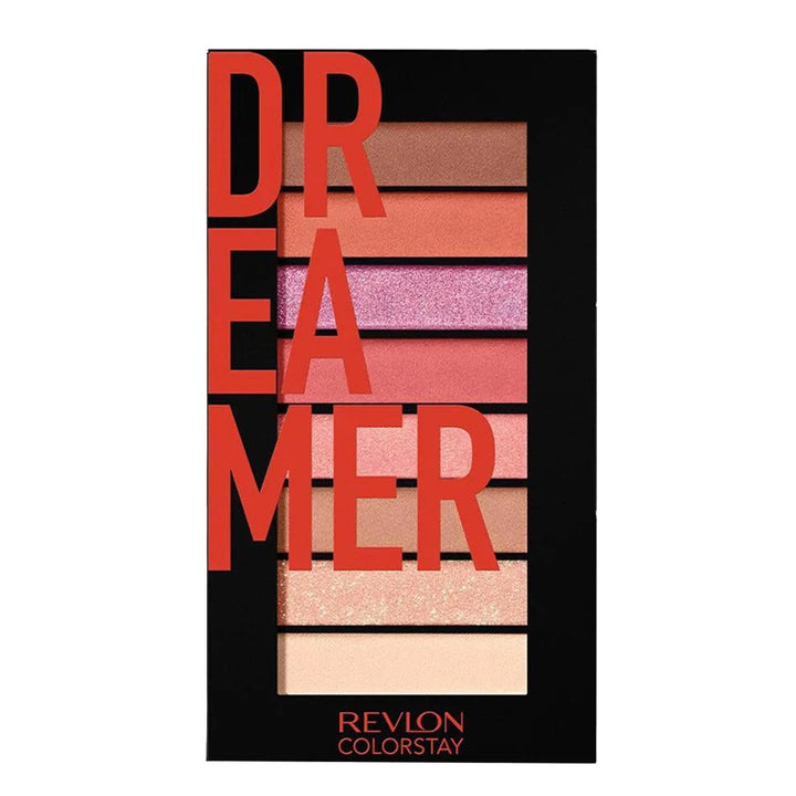 Revlon ColorStay Eye Shadow Palette 950 DREAMER – 8 soft romantic tones, velvety texture, perfect for day-to-night looks
