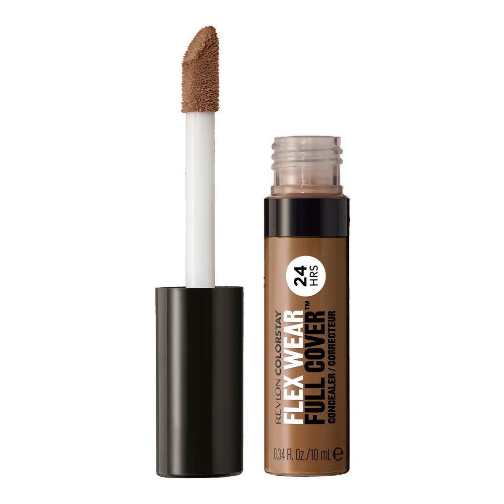 Revlon ColorStay Flex Wear Concealer 075 Hazelnut, 24HR full coverage with crease-proof matte finish – Blush Fiji