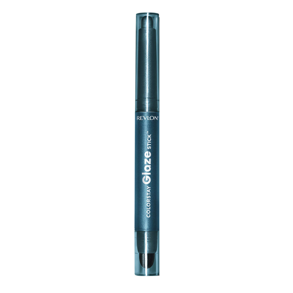 Revlon Glaze Stick Eye Shadow 875 Sapphire waterproof high pigment with silky pearl finish and smudger Blush Fiji