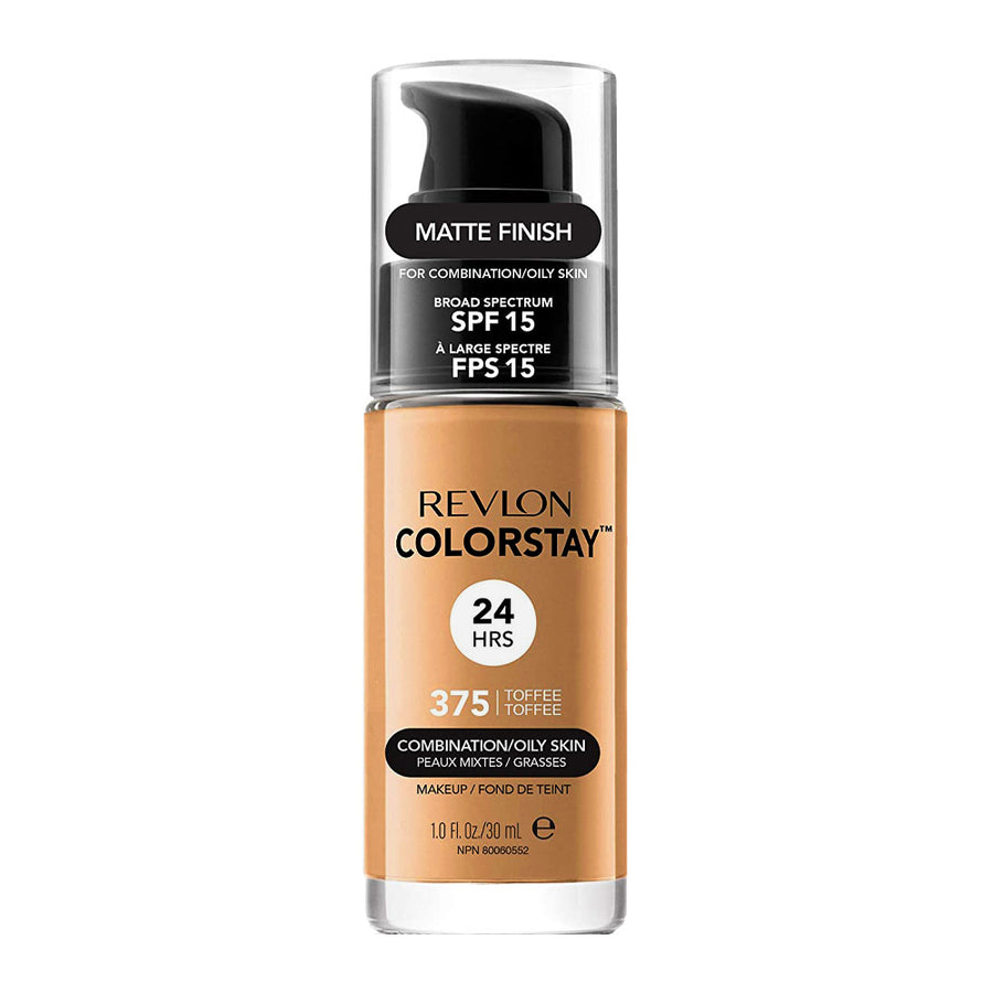 Revlon ColorStay Makeup for Combo/Oily Skin in 375 TOFFEE with SPF 15 and 24hr matte finish