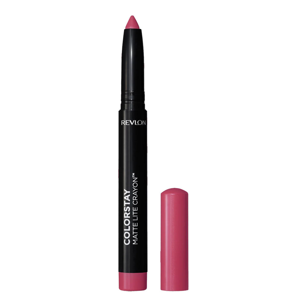 Revlon ColorStay Matte Lite Crayon 006 LIFT OFF – Lightweight matte lip crayon with bold colour and built-in sharpener
