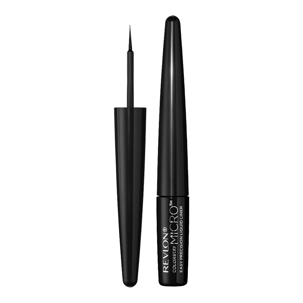 Revlon Micro Easy Liquid Liner 301 BLACKOUT – bold black pigment, 0.1mm precision tip, 24HR smudge-proof wear