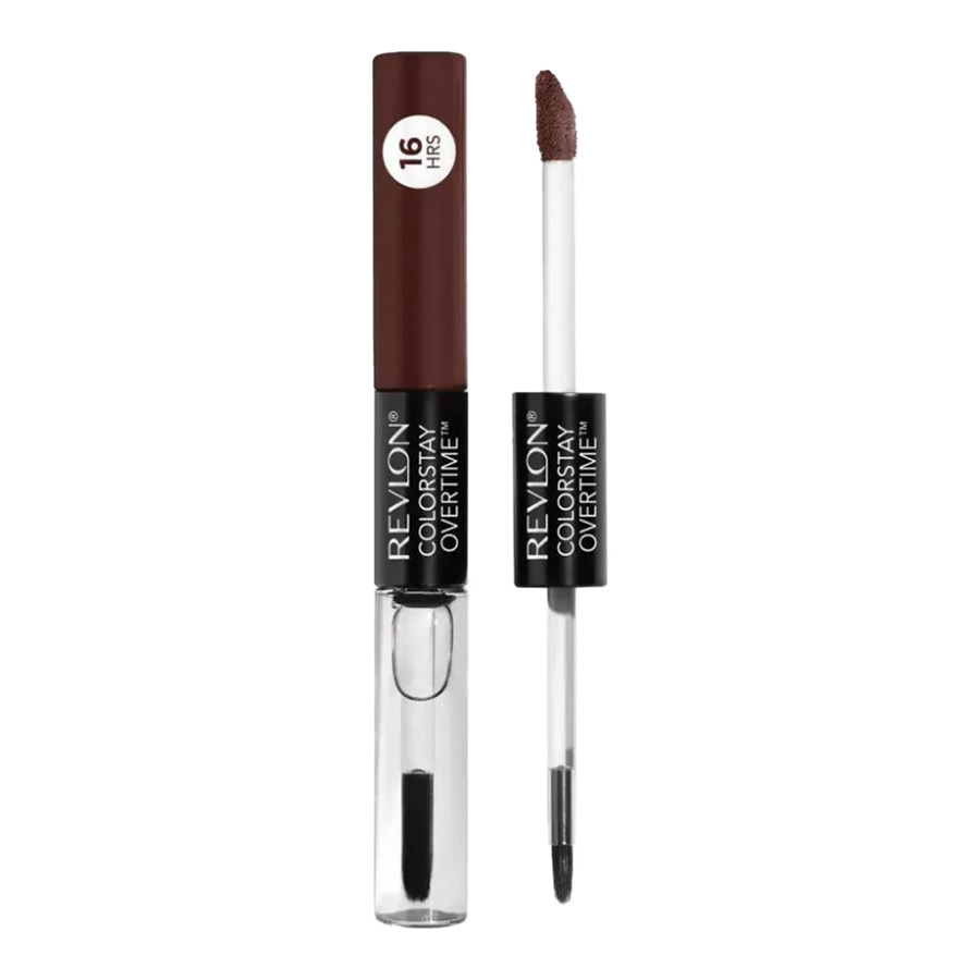 Revlon ColorStay Overtime Lipcolor 380 ALWAYS SIENNA – high-shine, transfer-proof lip colour, conditioning top coat, 16HR wear
