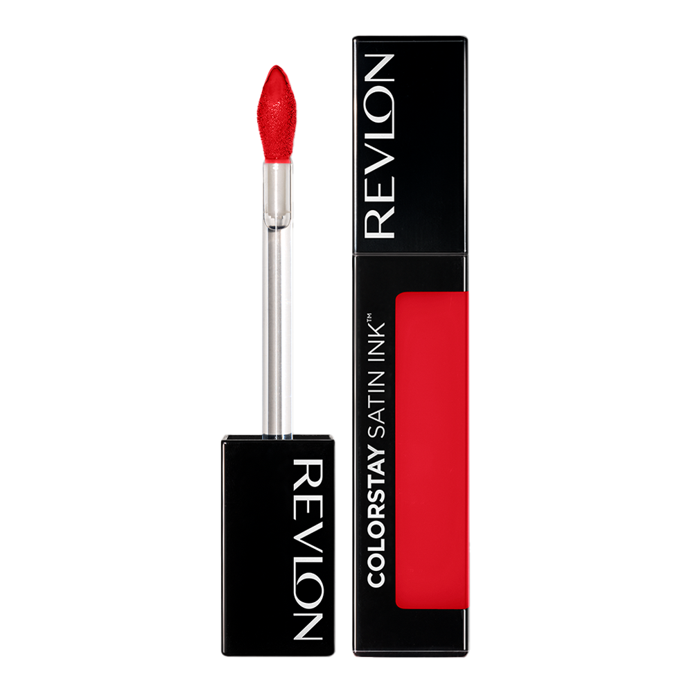 Revlon ColorStay Satin Ink in shade FIRE & ICE – high-pigment liquid lipstick with 16HR wear and satin finish