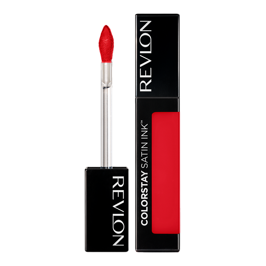 Revlon ColorStay Satin Ink in shade FIRE & ICE – high-pigment liquid lipstick with 16HR wear and satin finish