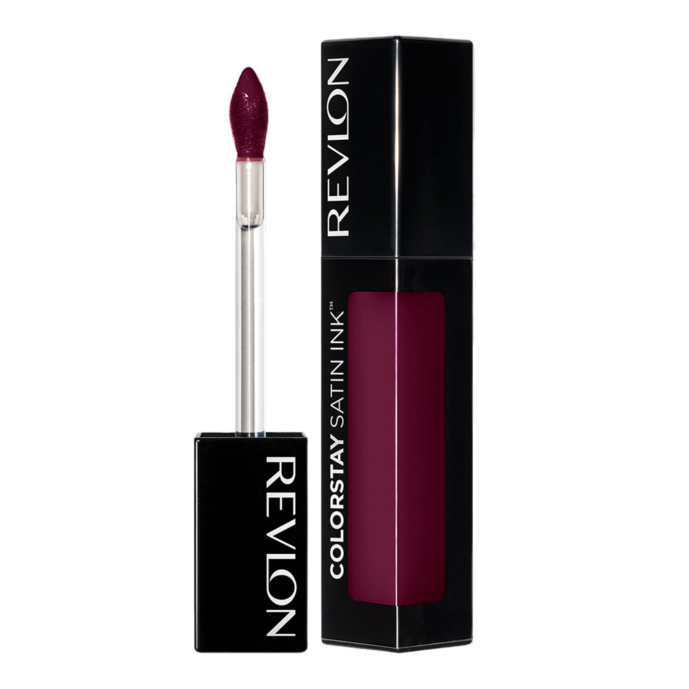 Revlon ColorStay Satin Ink Crown Jewels 035 Reigning Red. Satin-finish liquid lipstick with 16HR wear, infused with Vitamin E