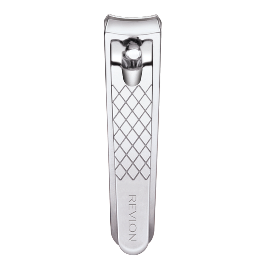Revlon Compact Nail Clipper with curved blades, built-in nail file and ergonomic travel design for on-the-go grooming