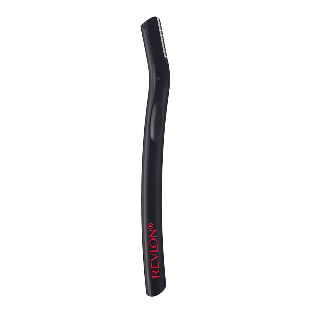 Single Revlon Eyebrow Precision Shaper with slim handle, stainless steel blade, and protective shield for precise brow grooming