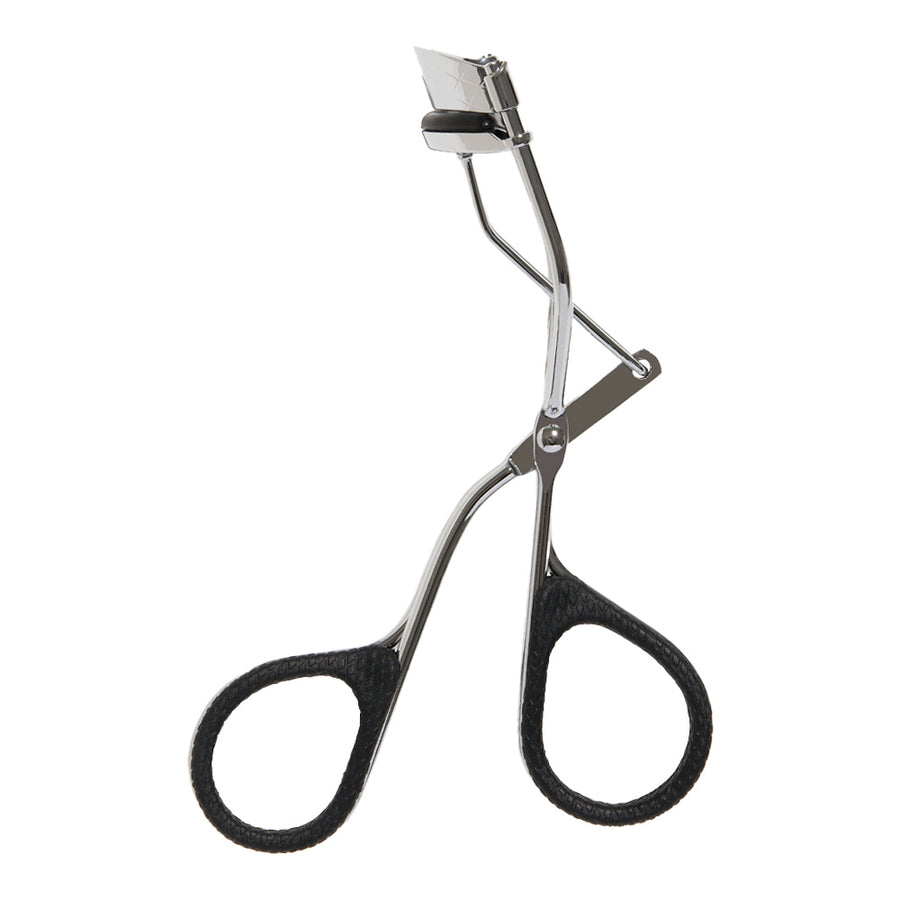 Revlon Eyelash Curler with silicone lash pad, ergonomic finger grips, and soft curve design for natural lash lift