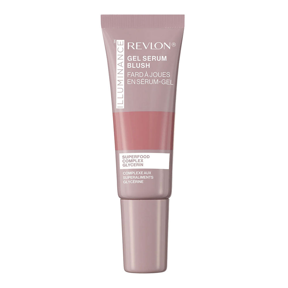 Revlon Illumiance Gel Serum Blush 110 Enchanted Mauve, hydrating gel-serum blush with a soft, luminous mauve finish