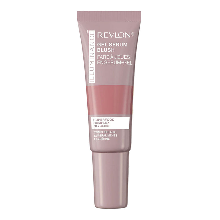 Revlon Illumiance Gel Serum Blush 110 Enchanted Mauve, hydrating gel-serum blush with a soft, luminous mauve finish