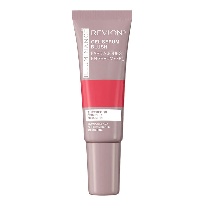 Revlon Illumiance Gel Serum Blush 120 Striking Rose, hydrating gel-serum blush with radiant rosy finish