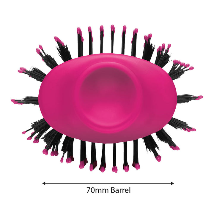 Revlon One-Step Volumiser in Pink – top view of brush barrel & venting