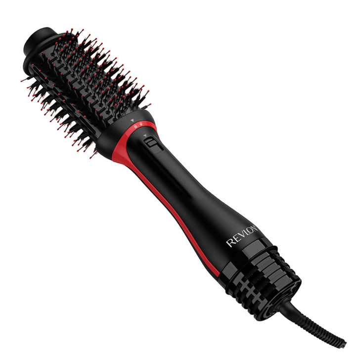 Revlon One-Step Volumiser Plus – 1100W oval brush with titanium ceramic barrel, 4 settings, root lift & faster styling
