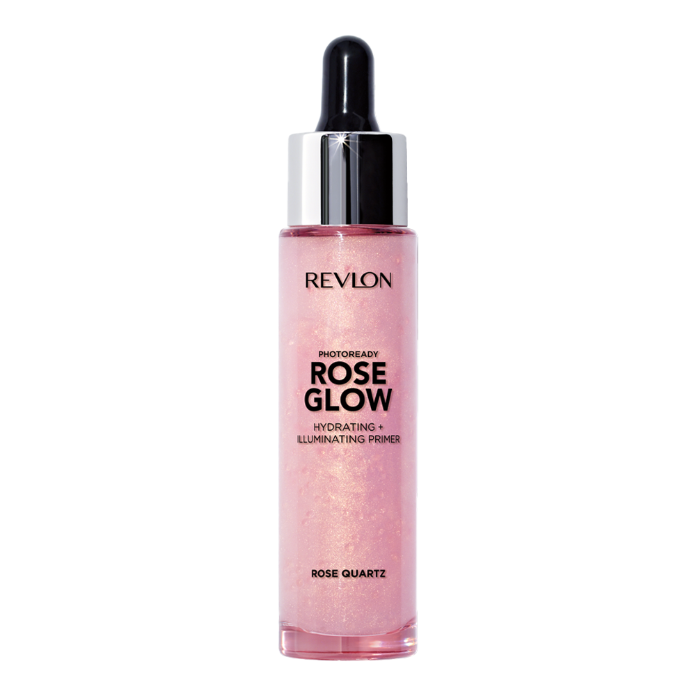 Revlon Rose Glow Primer – hydrating, water-based primer with oil beads, quartz & 24HR moisture for glowing skin