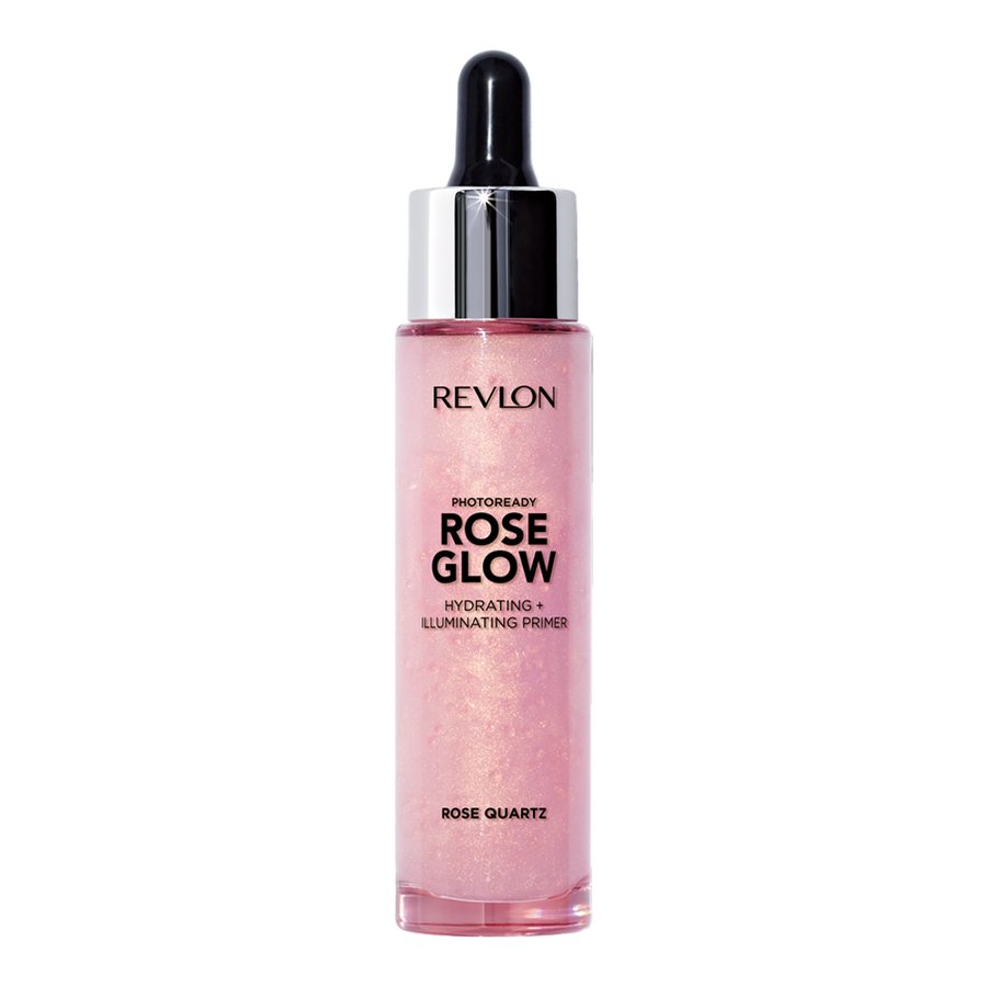 Revlon Rose Glow Primer – hydrating, water-based primer with oil beads, quartz & 24HR moisture for glowing skin