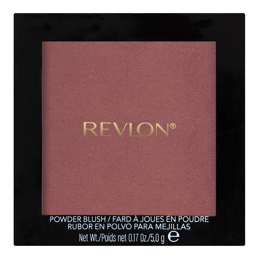 Revlon Powder Blush 027 Hot Cheeks – warm coral pressed blush with buildable pigment, soft glow & talc-free formula