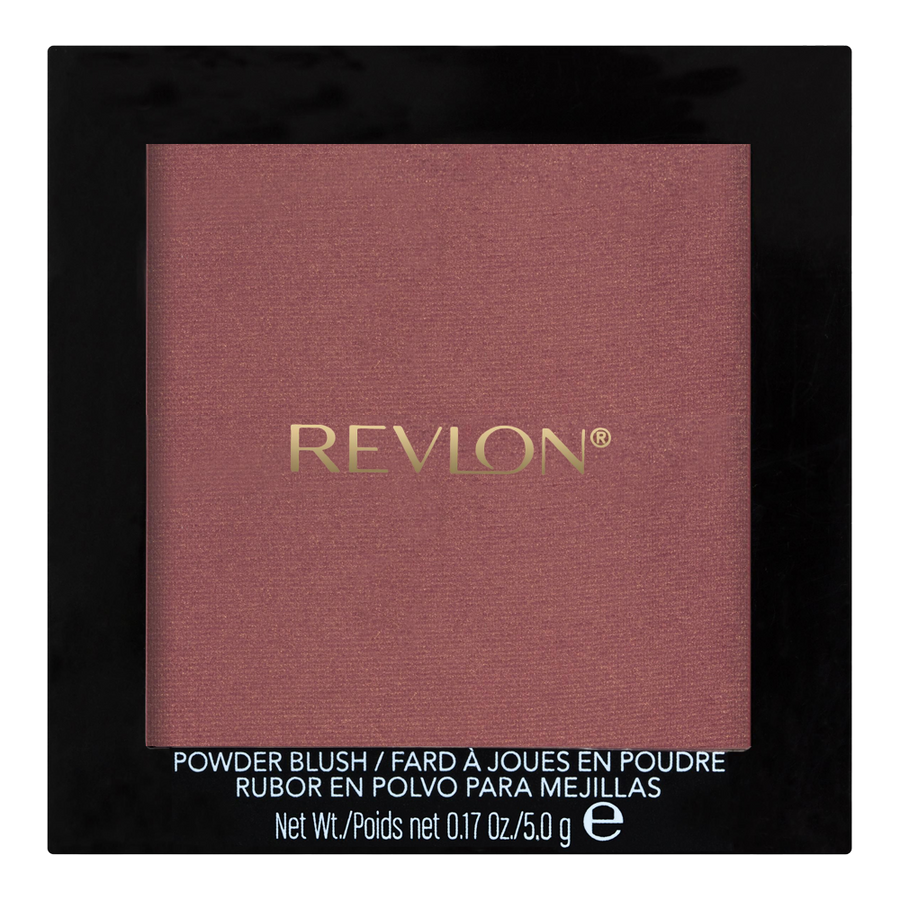 Revlon Powder Blush 027 Hot Cheeks – warm coral pressed blush with buildable pigment, soft glow & talc-free formula