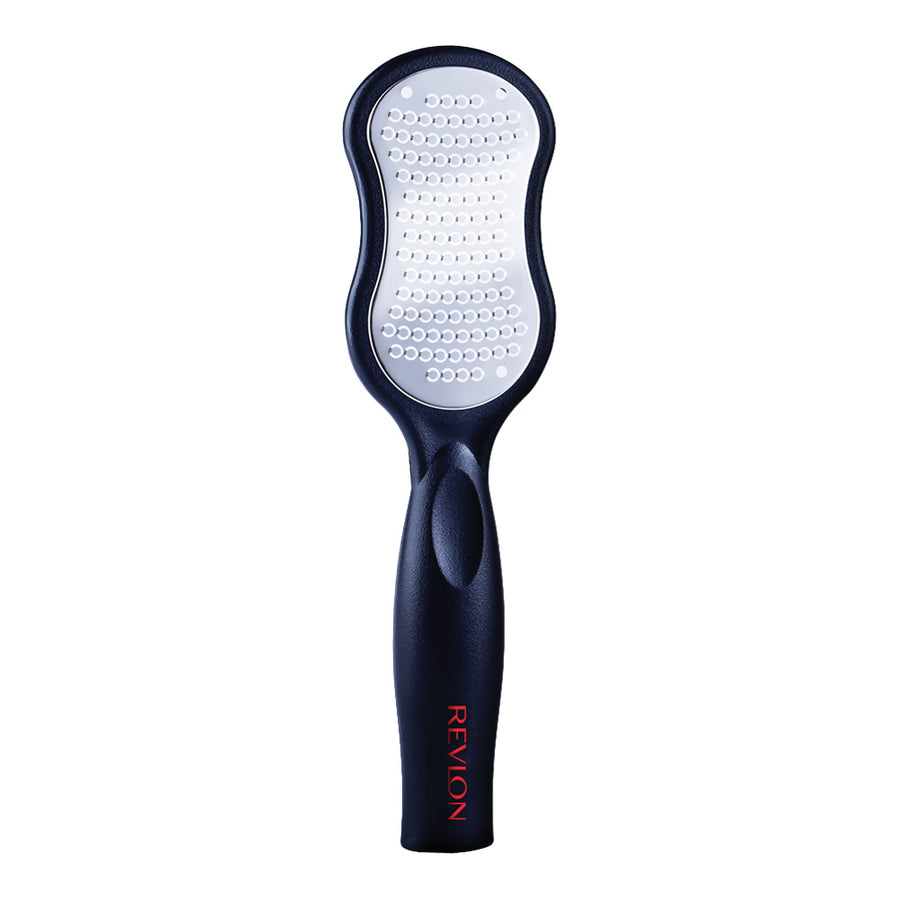 Revlon Wet/Dry Foot File with ergonomic grip and mess-free cover for callus removal and smoother feet