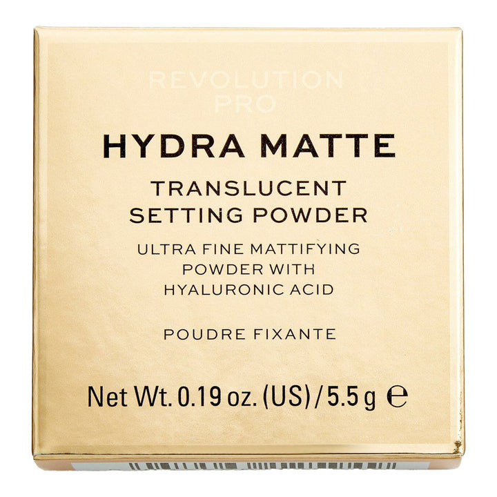 Revolution Pro Hydra Matte Setting Powder box, translucent powder, matte finish, pore-blurring oil control – Blush Fiji