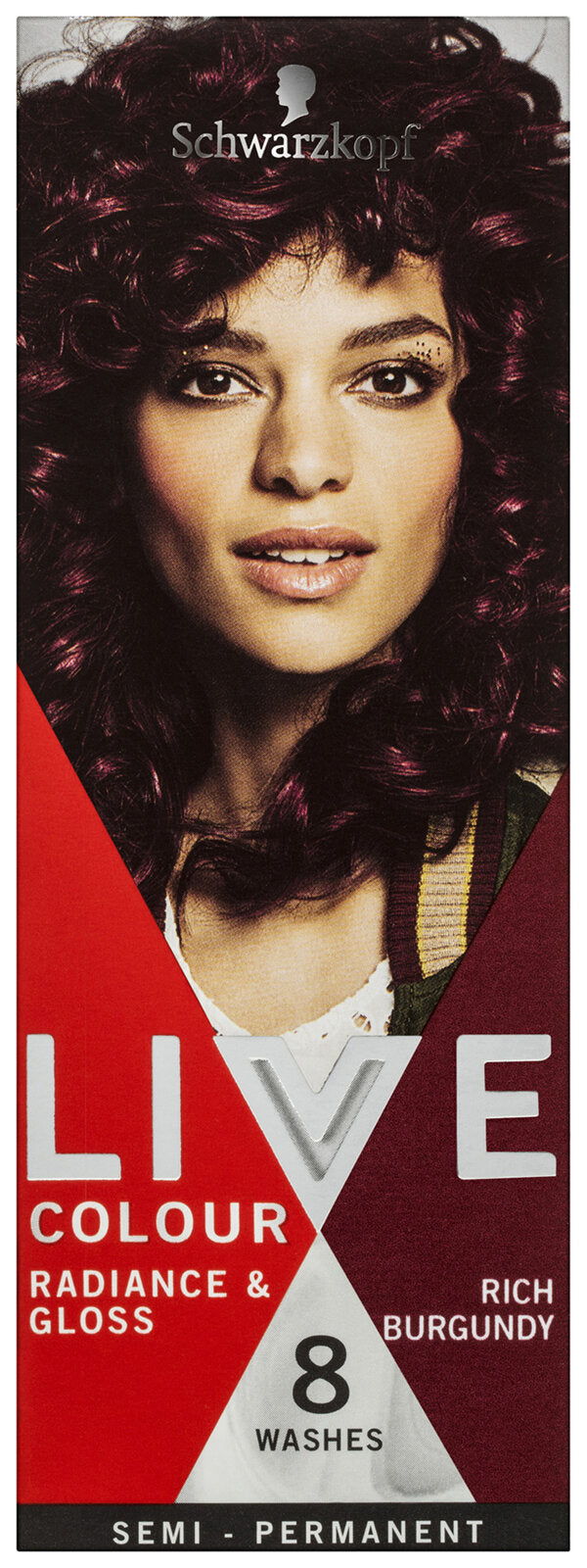 Schwarzkopf Live Colour Radiance & Gloss - Semi Permanent 8 washes RICH BURGUNDY