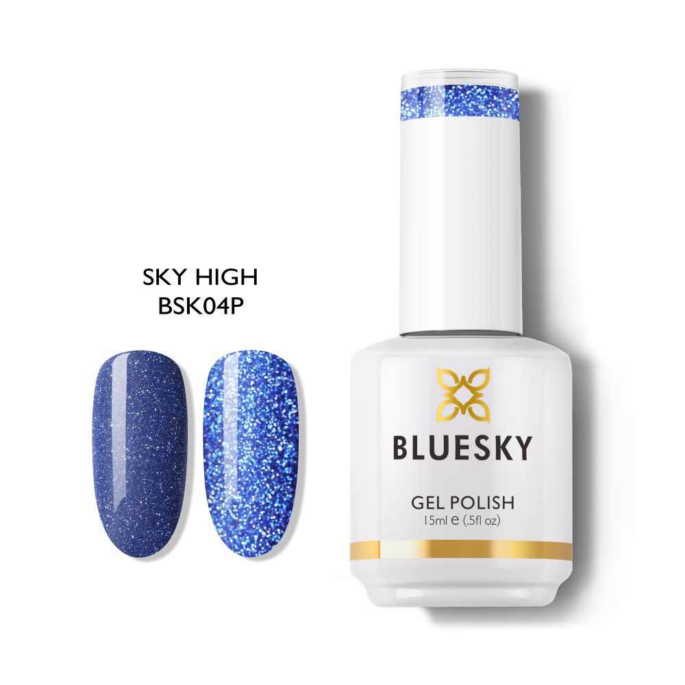 Bluesky Gel Polish Sparkle Chic Collection 15ml BSK04 SKY HIGH
