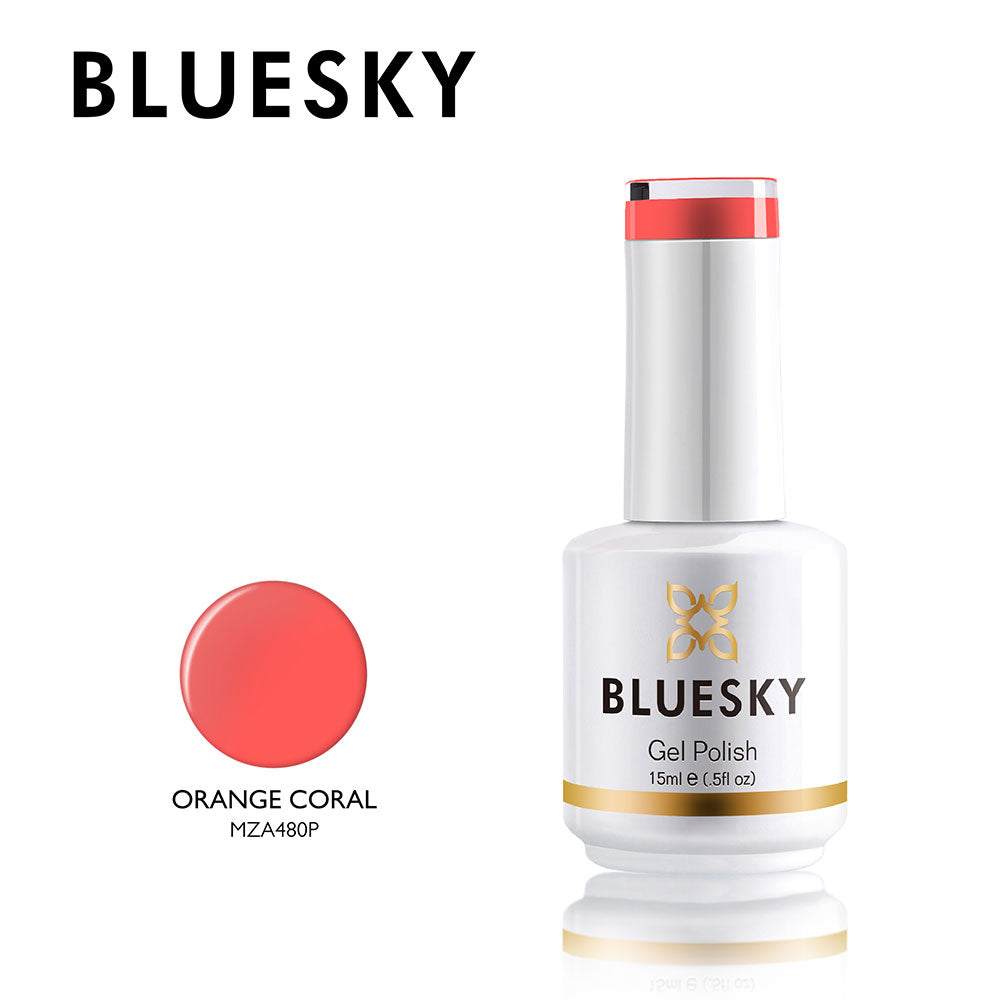 Bluesky Gel Polish 15ml MZA480P ORANGE CORAL
